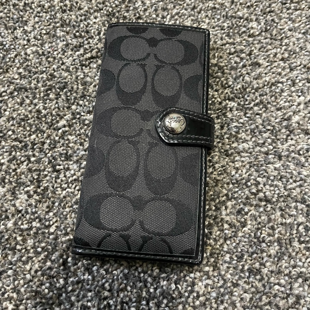 Coach checkbook cover/wallet